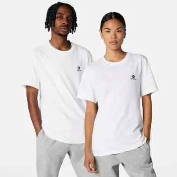 Футболка со звездным шевроном Converse, белый