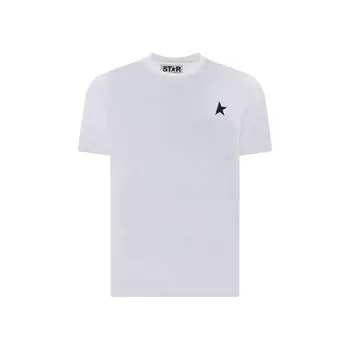 Футболка со звездой Golden Goose, белый