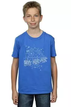 Футболка со звездой смерти Star Wars, синий