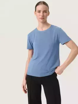 Футболка Soaked In Luxury Columbine Short Sleeve Jersey, цвет coronet/blue