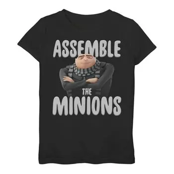 Футболка «Собери Миньонов» для девочек от 3 до 16 лет «Гадкий Я» Minions Gru Licensed Character
