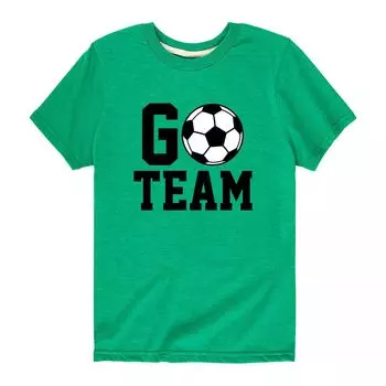 Футболка Soccer Go Team для мальчиков 8–20 лет с графическим рисунком Licensed Character