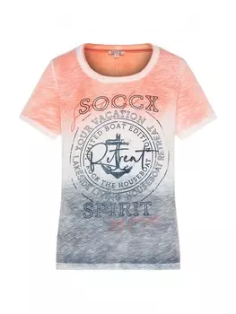 Футболка soccx Rock the Boat, разноцветный