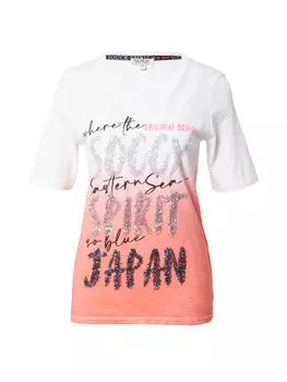 Футболка Soccx Shirt Konnichiwa, белый