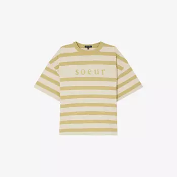 Футболка Soeur Адам полосатая хлопковая, мультиколор