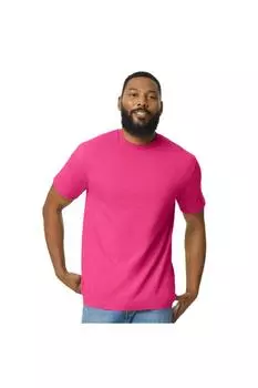 Футболка Softstyle средней плотности Gildan, розовый