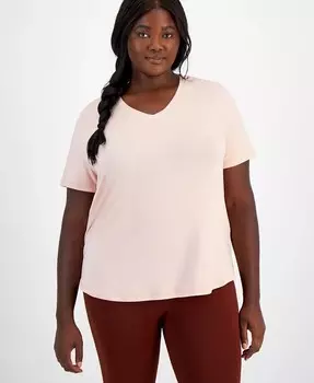 Футболка Solid Essentials Active размера плюс ID Ideology, розовый