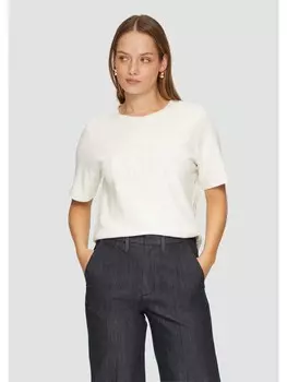 Футболка sOliver BLACK LABEL kurzarm, кремовый