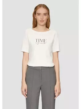 Футболка sOliver BLACK LABEL kurzarm, кремовый