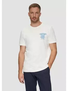 Футболка sOliver kurzarm, белый