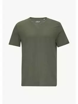 Футболка sOliver kurzarm, оливковый