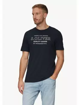Футболка sOliver kurzarm, синий