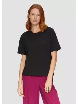 Футболка sOliver Sweatshirt kurzarm, черный