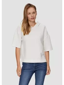 Футболка sOliver Sweatshirt kurzarm, кремовый