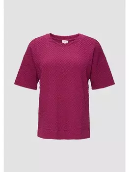 Футболка sOliver Sweatshirt kurzarm, розовый
