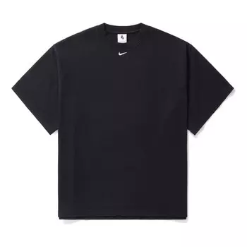 Футболка solo swoosh t-shirt 'black' Nike, черный
