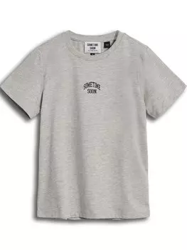 Футболка SOMETIME SOON Empower, цвет mottled grey