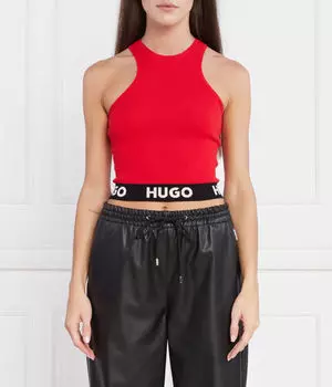 Футболка соррель Slim fit Hugo, красный