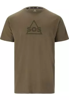 Футболка Sos, коричневый