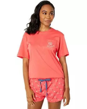 Футболка Southern Tide Follow the Pina Coladas T-Shirt, цвет Rosewood Red