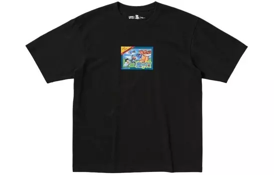 Футболка совместная с Kosuke Kawamura X Capcom, унисекс, черная Uniqlo, черный