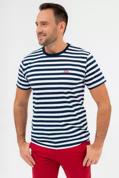 Футболка современного кроя Budmil, синий/белый