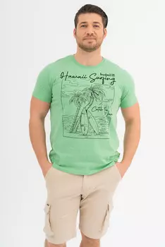 Футболка современного кроя Budmil, зеленый