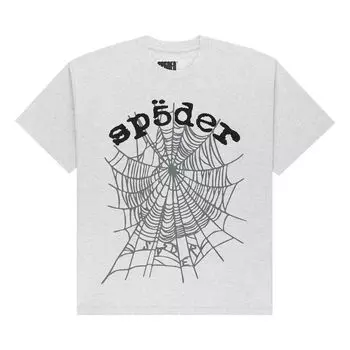 Футболка Sp5der OG Web V2 Tee 'Heather Grey', серый