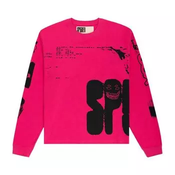 Футболка Sp5der X-Ray Long-Sleeve Tee 'Pink', розовый