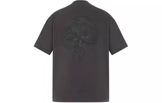 Футболка специальной серии «Год Дракона» унисекс темно-серого цвета Stone Island, темно-серый