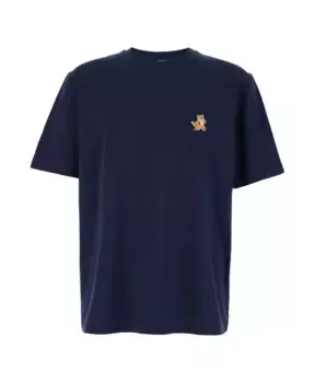 Футболка Speedy с нашивкой в виде лисы Maison Kitsun, синий