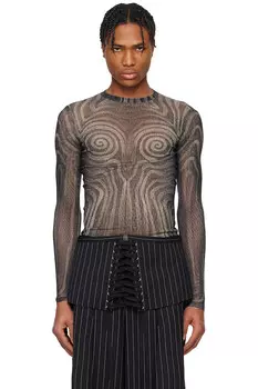 Футболка Spirale Jean Paul Gaultier, черный