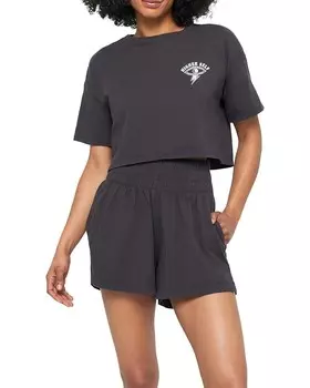 Футболка Spiritual Gangster Elevated Eye Kaylee Crop Tee, цвет Vintage Black