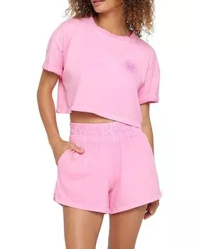 Футболка Spiritual Gangster Seeing Eye Kaylee Crop Tee, цвет Neon Rose