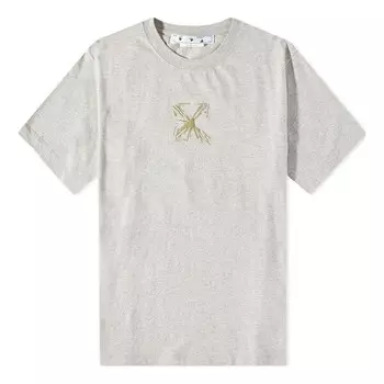 Футболка splash arrow t-shirt 'grey' Off-White, серый