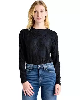 Футболка Splendid Cecelia Floral Tee, темно-синий