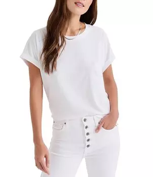 Футболка Splendid Skye с короткими рукавами и круглым вырезом, белый