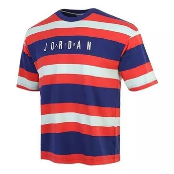Футболка спортивная ДНК hbr многоцветные полосы короткий рукав Air Jordan, мульитколор