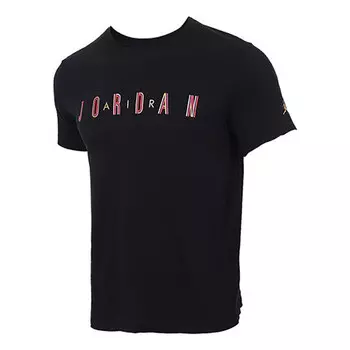 Футболка спортивная ДНК с коротким рукавом мужские Air Jordan, черный