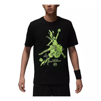 Футболка спортивная dri fit футболка азиатские размеры Air Jordan, черный