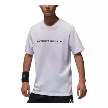 Футболка спортивная dri fit графические Футболка азиатские размеры Air Jordan, белый