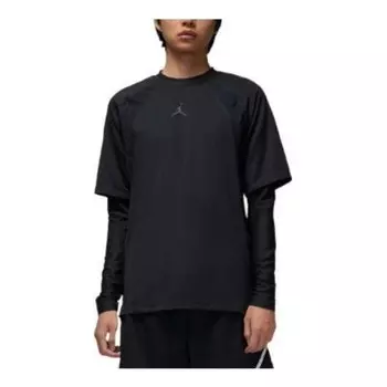 Футболка спортивная dri fit с длинным рукавом Air Jordan, черный