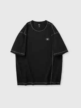 Футболка спортивная Gap с короткими рукавами, зеленый