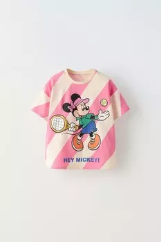 Футболка спортивная минни маус disney ZARA, разноцветный