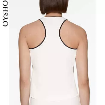 Футболка спортивная Oysho для фитнеса, белый