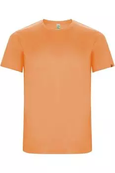 Футболка спортивная Roly Imola с короткими рукавами, оранжевый