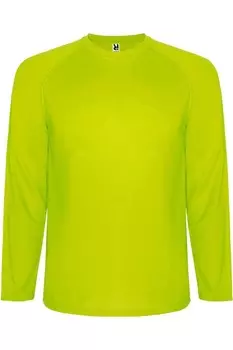 Футболка спортивная Roly Montecarlo с длинными рукавами, желтый