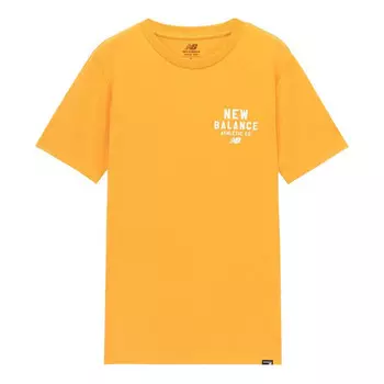 Футболка спортивная с круглым вырезом New Balance, желтый