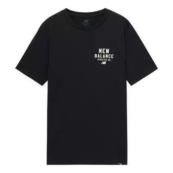 Футболка спортивная с круглым вырезом New Balance, черный