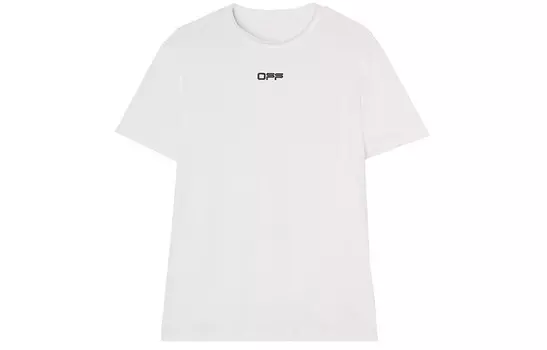 Футболка спортивная с принтом «Стрелка» из материала S/S Off-White, белый